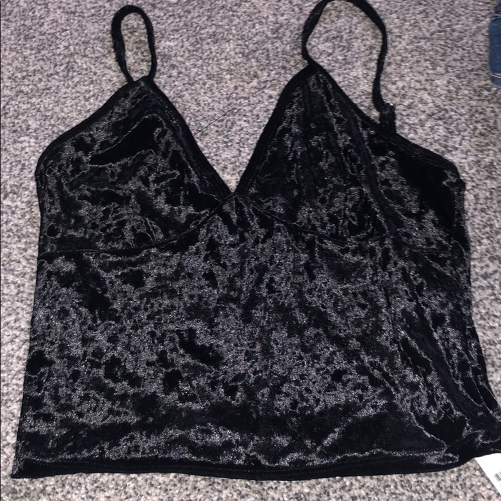 Velvet crop top, worn once